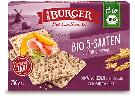 BURGER Bio 5 Saaten vielfältig kernig 250g