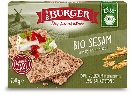 BURGER Bio Sesam Nussig aromatisch 250g