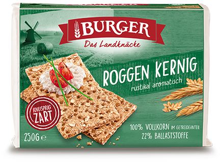 Burger Knäcke Roggen Kernig 250g