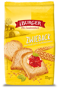 BURGER Zwieback Locker & cross 225g